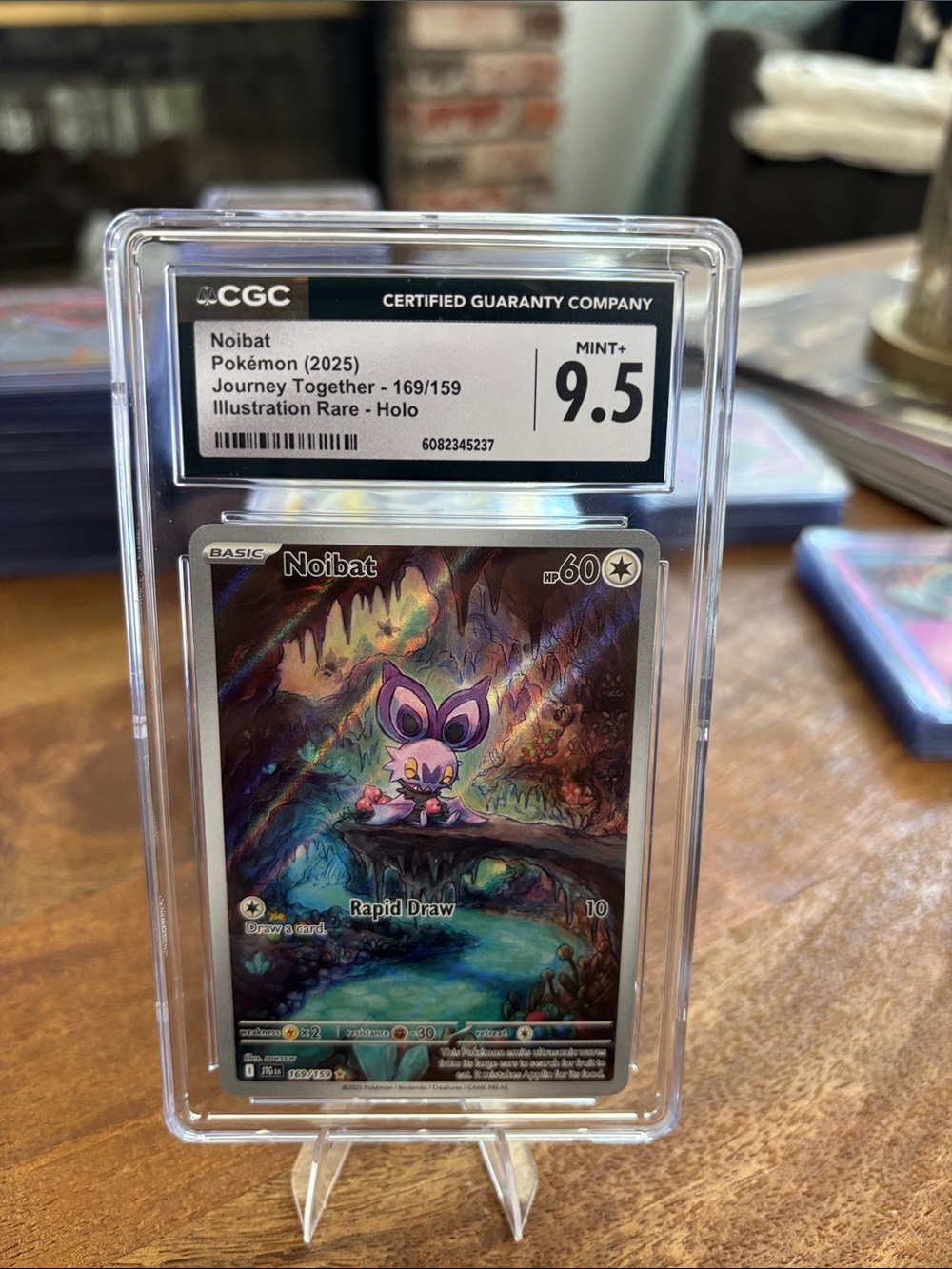 CGC 9.5 Noibat Illustration Rare Holo Pokemon Journey Together 169/159